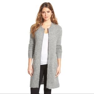 Halogen Zip Front Boucle Cardigan